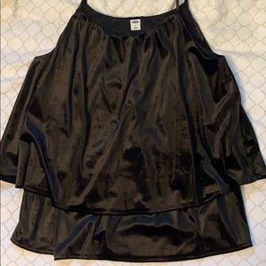 Old navy black satin tank